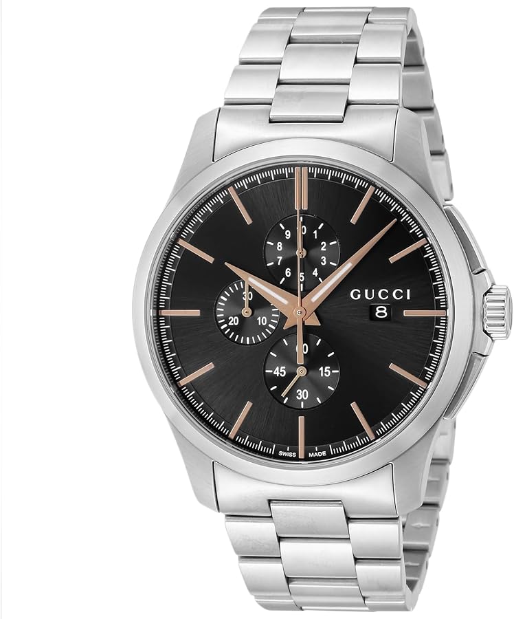 GUCCI ☆ ステンレス 時計 グッチ 時計 レディース G-タイムレス YA1264136 ブラック